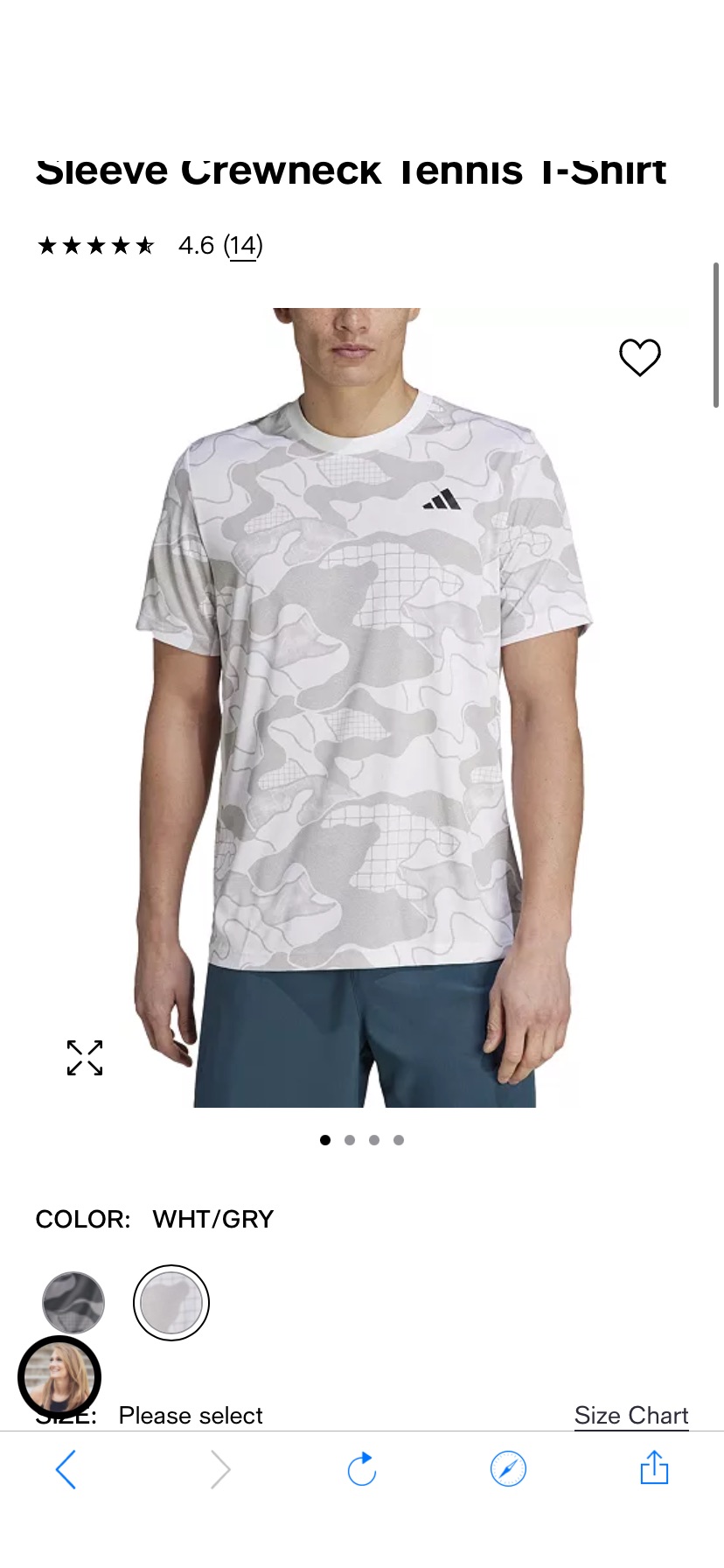 adidas Men's Club Graphic 短袖圓領Tennis T恤（兩色） - Macy's
