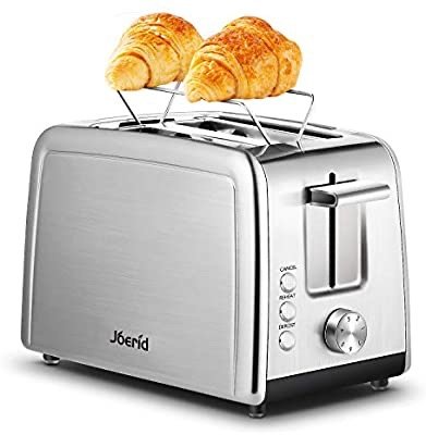 Joerid Stainless Steel Toaster with Warming Rack
