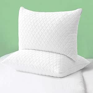 ASHOMELI 碎片记忆棉枕头2个装 带可机洗枕套