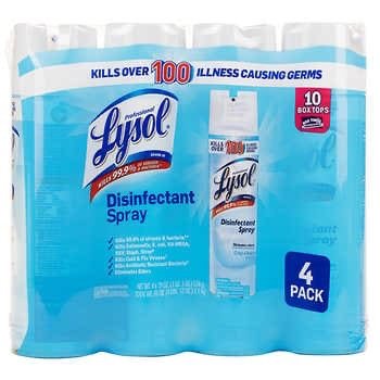 Lysol Disinfecting Spray, 19 oz, 4-count