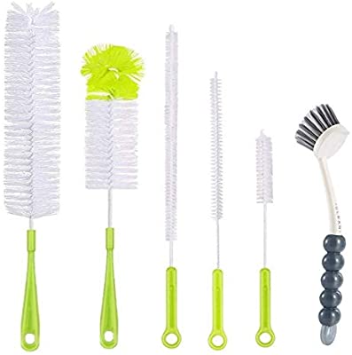 Amazon.com: 6Pcs Bottle Cleaning Brush Set-Long Handle Water Bottle Cleaner Brush for Washing Wine Decanter,刷子