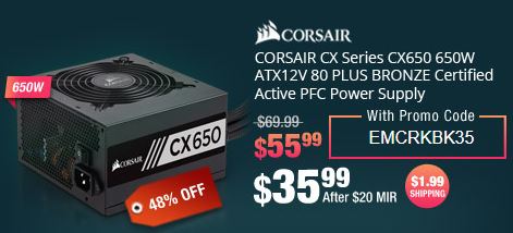 CORSAIR CX系列CX650 650W电源