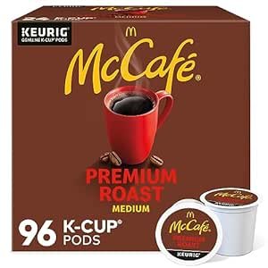 McCafe Premium Roast, Keurig Single Serve K-Cup Pods, Medium Roast Coffee Pods, 96 Count