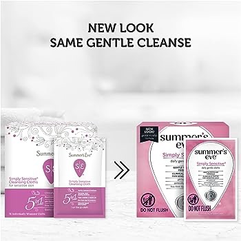 Amazon.com: Summer's Eve Feminine Cleansing Wipes, Simply Sensitive, 16 Count, 3 Pack : Health & Household