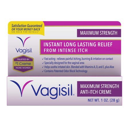 Anti-Itch Vaginal Creme, Maximum Strength with Benzocaine 20% for Instant Long Lasting Relief from Intense itch, 1 Ounce