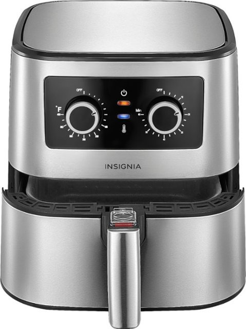 Insignia™ 5-qt. Analog Air Fryer Stainless Steel NS-AF53MSS0 - Best Buy空气炸锅