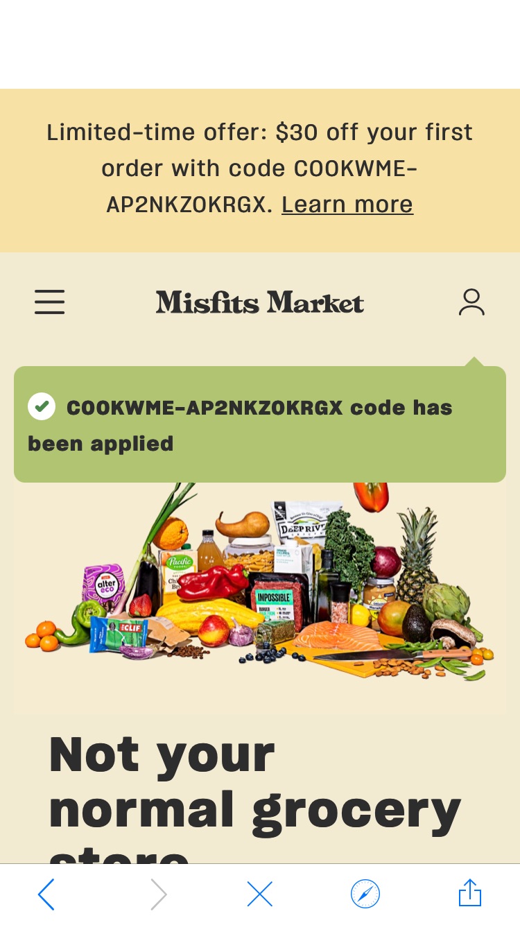 Misfits Market | Online Grocery Service减30 用码COOKWME-AP2NKZOKRGX
加免运费码MMSHIPFREE