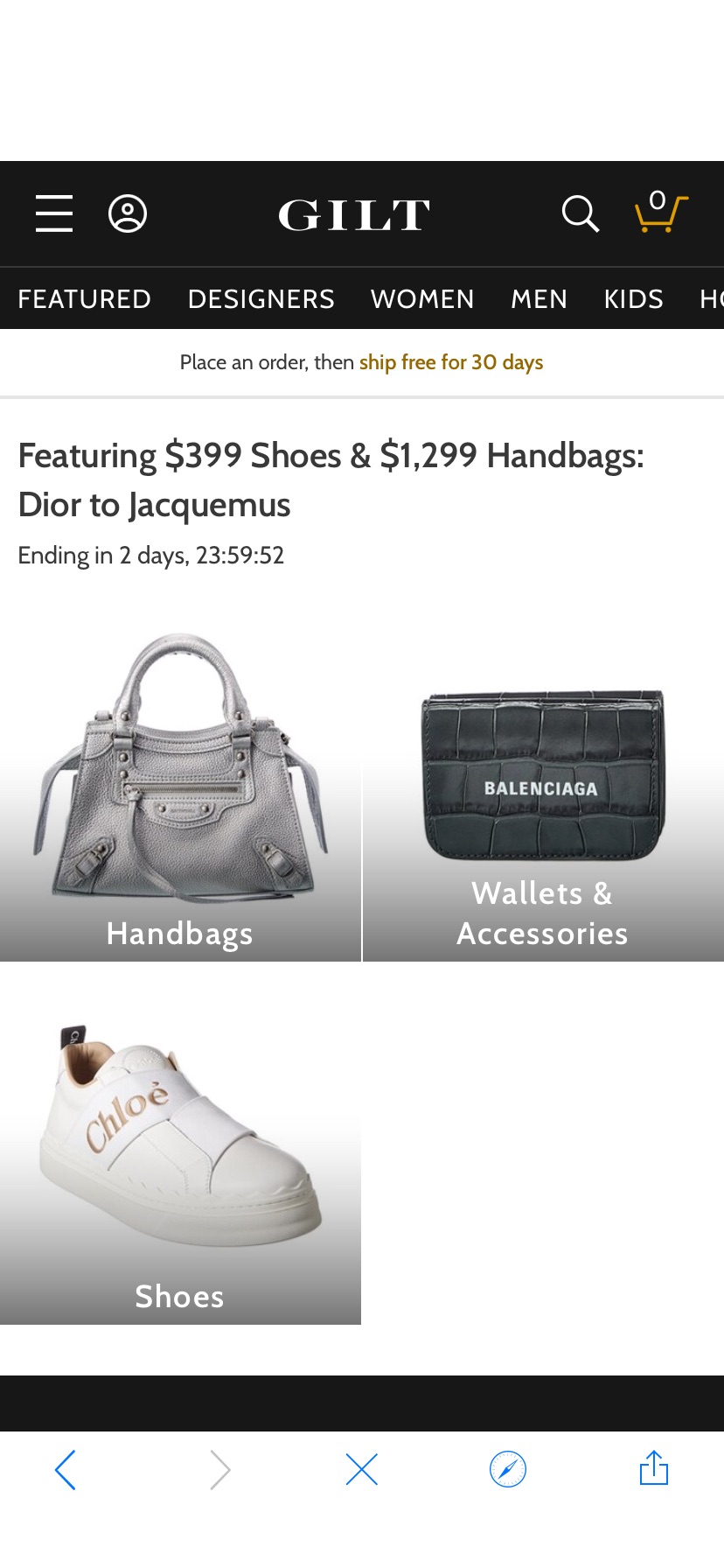 Featuring $399 Shoes & $1,299 Handbags: Dior to Jacquemus / Gilt专场热卖
