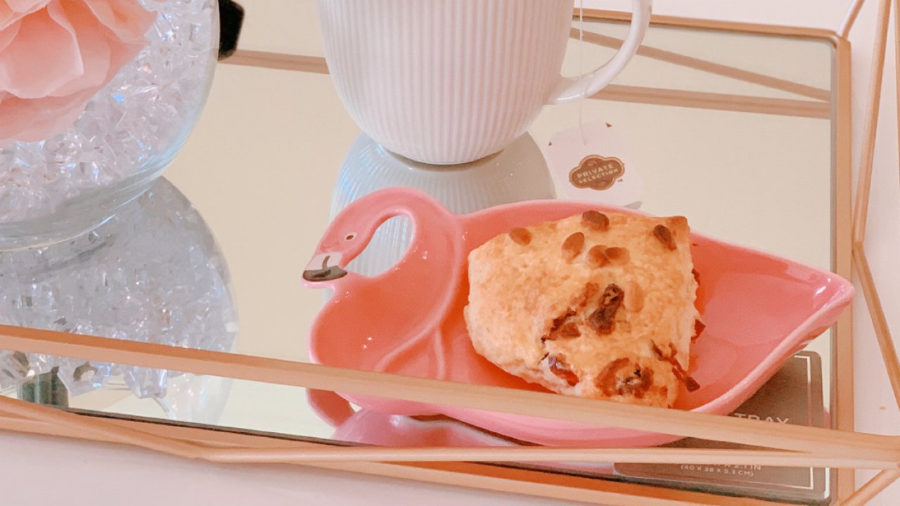 小仙女的下午茶-自制蔓越莓巧克力司康饼