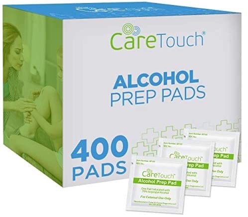 Care Touch Alcohol Prep Pads 400 Wipes