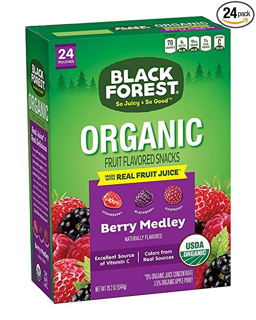 Black Forest Organic Fruit Snacks 24ct, Mixed Fruit