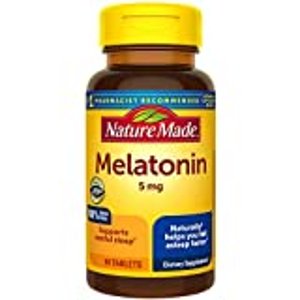 Nature Made Melatonin 3 mg Tablets, 240 Count Value Size for Supporting Restful Sleep