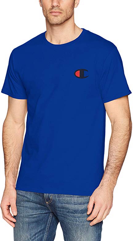 Amazon.com: Champion Men's Classic Jersey T-Shirt, surf The Web/Big c Logo, X-Large: Clothing男款T恤