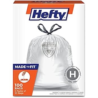 Amazon.com: Hefty Strong Tall Kitchen Trash Bags, Unscented, 13 Gallon, 45 Count : Health & Household