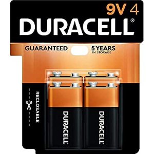 $9.78 Duracell 9伏电池4节