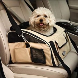 Pettom Pet Car Booster Seat Carrier Airline Approved for Small Animal Travel Cage