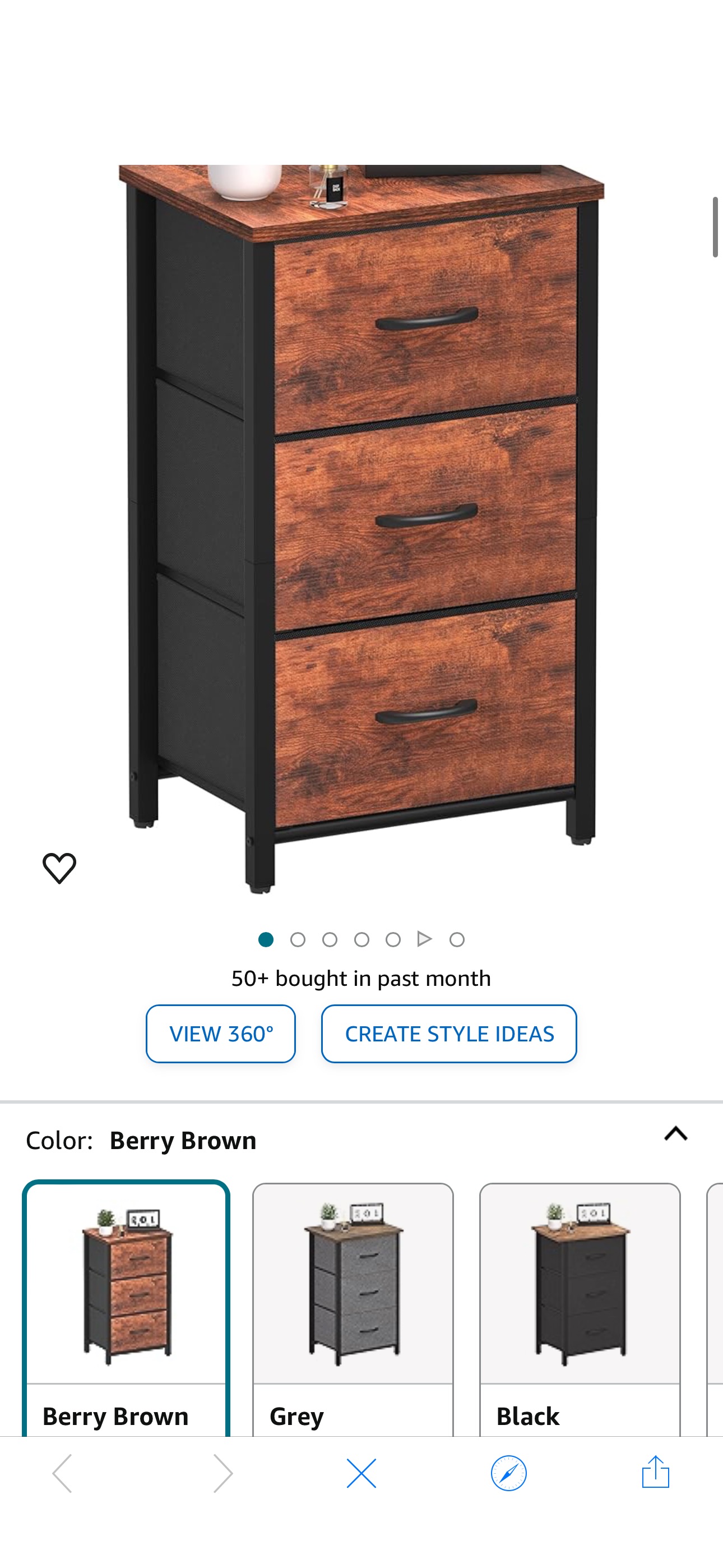 Amazon.com: Yoobure Nightstand with 3 Fabric Drawers, Storage Drawers Small Dresser for Bedroom, $15.99 Nightstand with 3 Fabric Drawers
Use code: 50P7WVDR