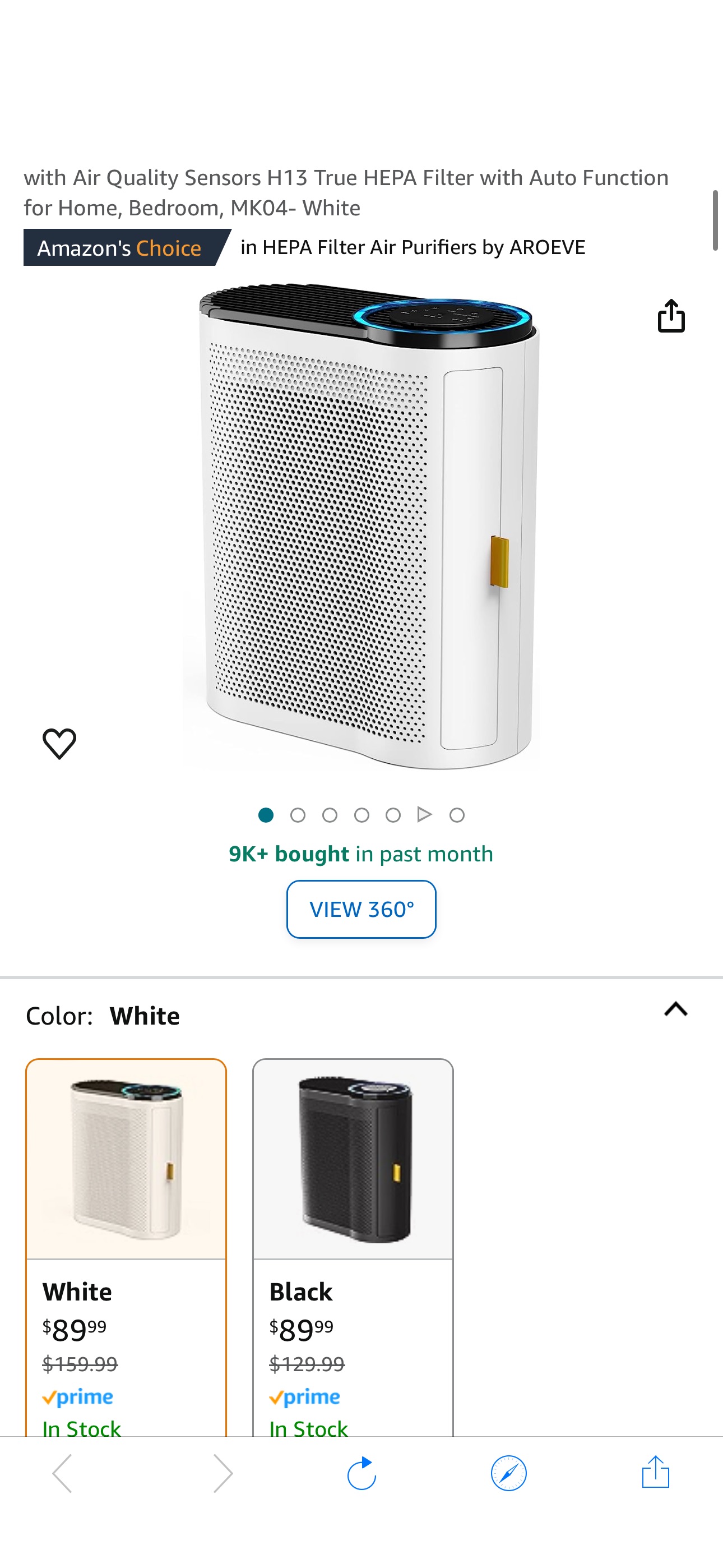 Amazon.com: $79.99 AROEVE Air Purifiers for Large Room Up to 1095 Sq Ft Coverage with Air Quality Sensors H13 True HEPA Filter

Clip coupon