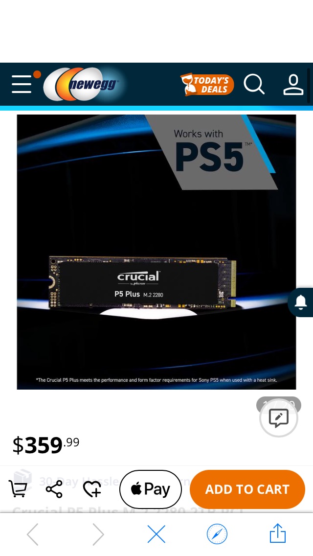 Crucial P5 Plus M.2 2280 2TB 固态硬盘PCI-Express 4.0 x4 NVMe 3D NAND Internal Solid State Drive (SSD) CT2000P5PSSD8 Internal SSDs - Newegg.com
