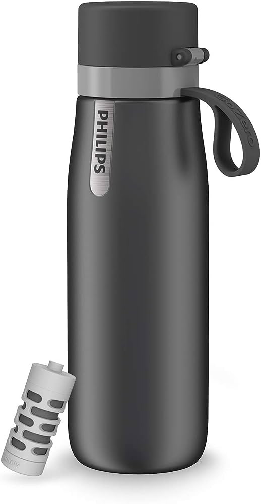 Amazon.com: Philips GoZero Everyday Insulated Stainless Steel Filtered Water Bottle