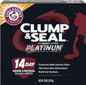 Clump & Seal Platinum Multi-Cat Complete Odor Sealing Clumping Cat Litter