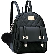 Amazon.com: KKXIU Women Small Backpack Purse Synthetic Leather Quilted Mini Daypack Fashion Bookbag 