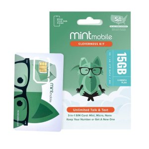 Mint Mobile 4G预付卡 3个月服务 入网包促销