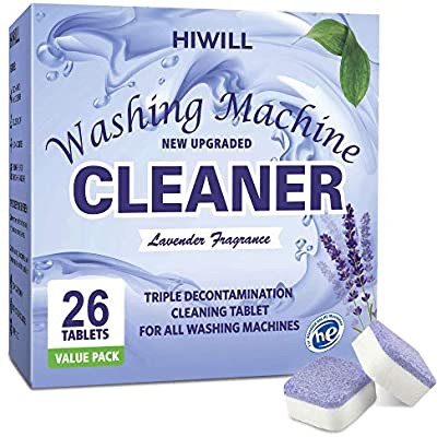 Amazon.com: HIWILL Washing Machine Cleaner Effervescent Tablets, Solid Washer Deep Cleaning Tablet, Triple Decontamination Remover with Natural Biological Formula,清理洗衣机