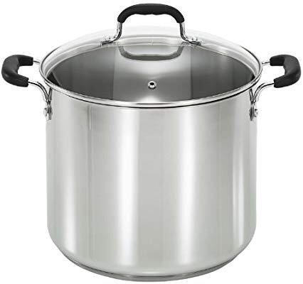 Stainless Steel  Stock Pot Cookware, 12-Quart