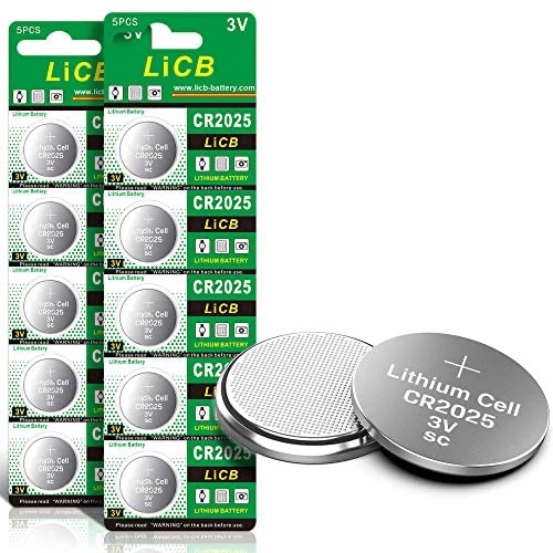 Amazon.com: LiCB CR2025 3V Lithium Battery(10-Pack) : Health & Household CR2025电池