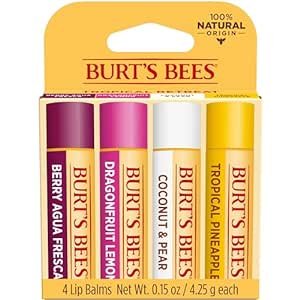 Burt's Bees 热带水果味道唇膏4支装