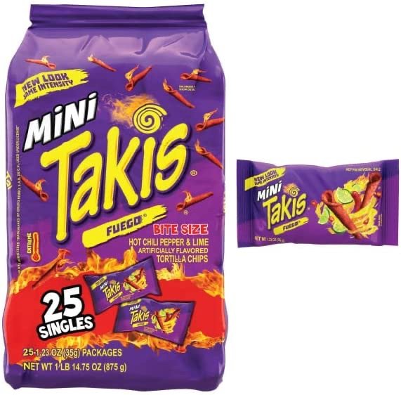 Mini Takis脆卷玉米 辣椒酸橙口味1.2oz 25袋