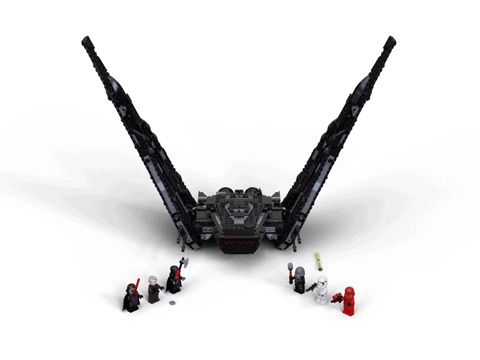 LEGO Star Wars: Kylo Ren’s Shuttle Building Set (75256) Toys | Zavvi US乐高星战系列