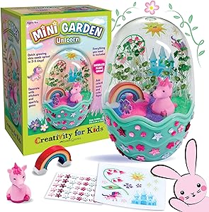 Amazon.com: Creativity for Kids Mini Garden: Magical Unicorn Terrarium Kit - Unicorn Gifts for Girls, Kids Crafts and Unicorn Toys Ages 6-8+,Unique Gifts for Kids : Everything Else