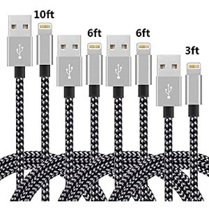 IDISON USB-A转Lighting 尼龙数据线 4根 (0.9米x1 1.8米x2 3米x1)
