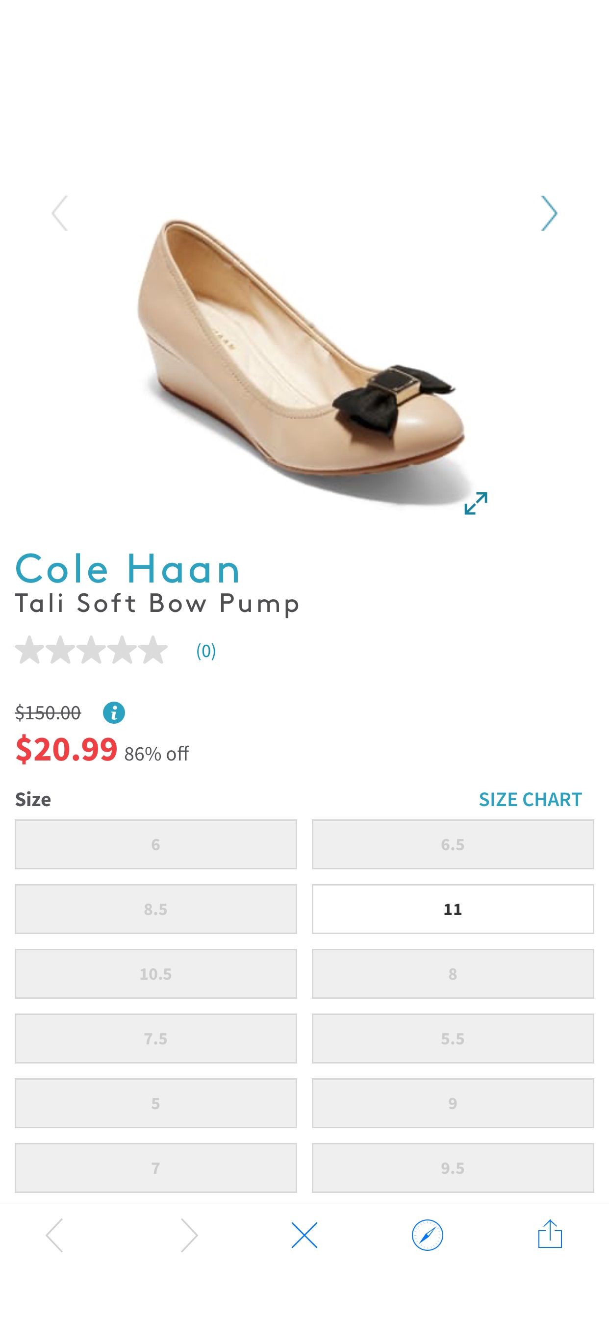 Cole Haan | 女士坡跟鞋Tali Soft Bow Pump | Nordstrom Rack