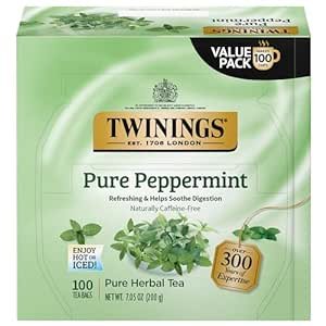 Pure Peppermint, 100 Individually Wrapped Tea Bags