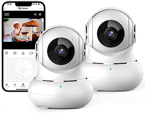 Amazon.com : 2 Pack Indoor Security Camera 2K, Litokam 360 Pan/Tilt Cameras for Home Security, Indoor Cameras for Baby/Pet/Nanny with Night Vision, 2.4 GHz Smart WiFi Camera, Motion Detection &Two Way