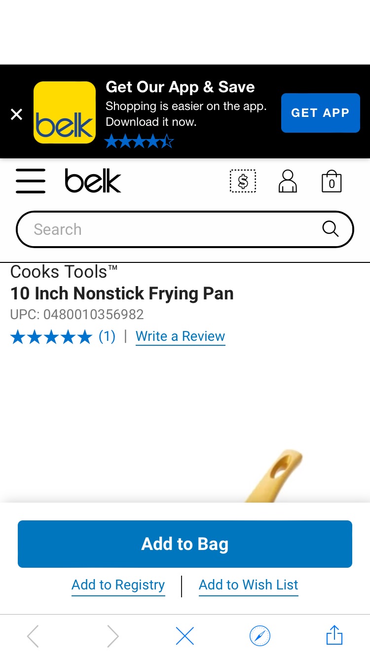 Cooks Tools™ 10 Inch Nonstick Frying Pan | belk 10寸煎锅