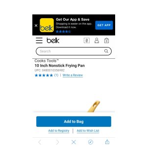 $3.99 Cooks Tools™ 10 Inch Nonstick Frying Pan | belk 10寸煎锅
