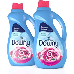 Downy Ultra Plus Liquid Laundry Fabric Softener, April Fresh Scent, 152 Total Loads (Pack of 2) Downy 柔顺剂 2瓶
