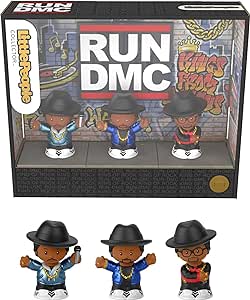 Amazon.com: Little People Collector Run DMC Special Edition Figure Set in Display Gift Package for Adult Hip Hop Fans, 3 Figurines : Toys &amp; Games
