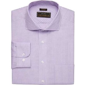 $10 Reserve Collection Slim Fit Cutaway Collar Check Dress Shirt CLEARANCE - All Clearance | Jos A BankReserve 系列修身剪裁领格子衬衫