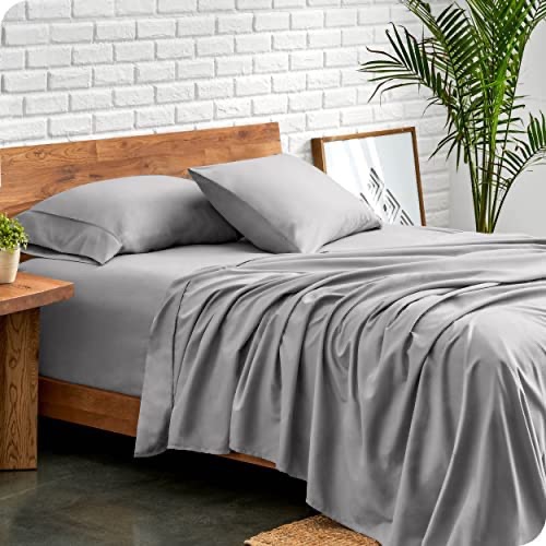Amazon.com: Bare Home Twin Sheet Set - 1800 Ultra-Soft Microfiber Twin Bed Sheets - Double Brushed - Deep Pockets - Easy Fit - Extra Soft - 3 Piece Set - Bedding Sheets & Pillowcases (Twin, Light Grey) : Home & Kitchen