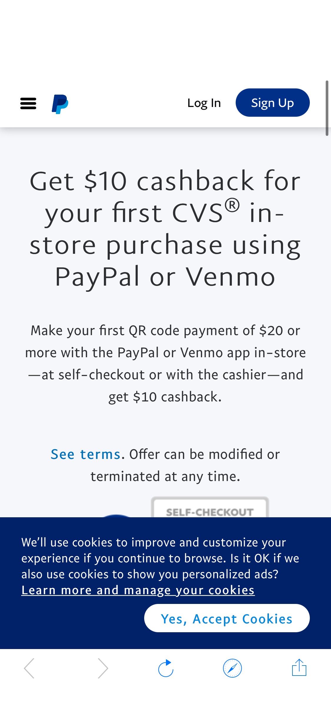 CVS Touch Free Payments | 使用PayPal付款️️$20-$10