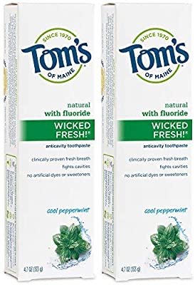 Tom's of Maine 含氟清凉薄荷牙膏 4.7oz 2支装