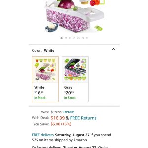 $16.99 MAIPOR Vegetable Chopper - Onion chopper - Multifunctional 15 in 1 professional food chopper - Kitchen chopper - 十五合一蔬菜切片器