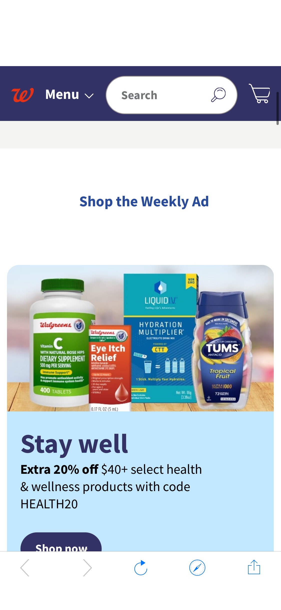 Walgreens: Pharmacy, Health & Wellness, Photo & More for You
购物满$25即返$7，还可叠加优惠券