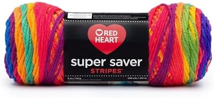 Amazon.com: Red Heart Rh Super Saver Stripes Favorite Stripe