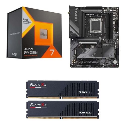 AMD Ryzen 7 7800X3D + Gigabyte B650 + G.Skill 32GB